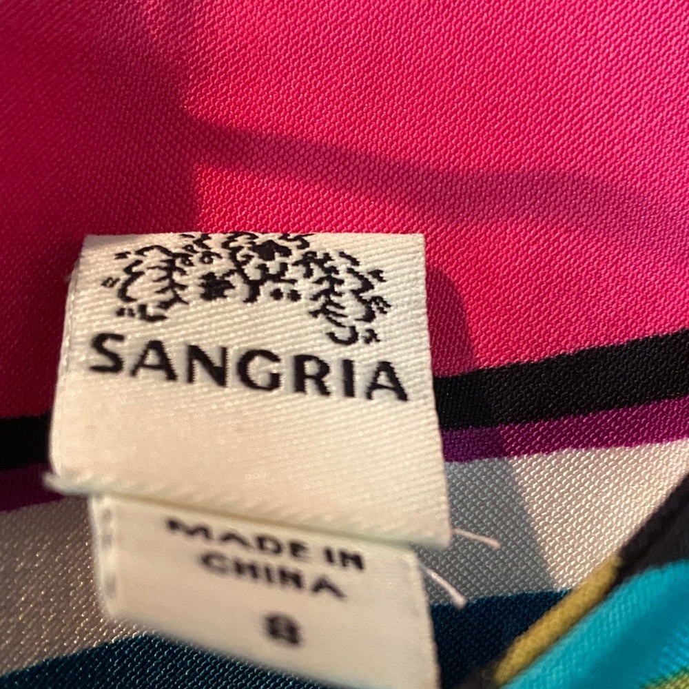 Sangria Vibrant Striped Midi Dress - Picture 2 of 4
